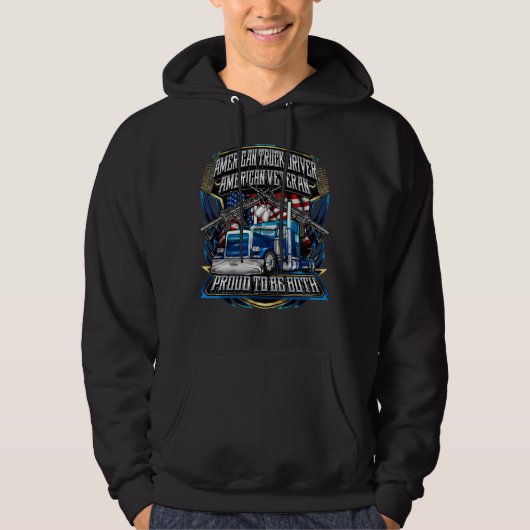American Trucker, American Veteran Hoodie (Vorderseite)