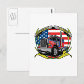 American Trucker Postkarte (Vorne/Hinten)