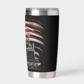 American Trucker Pride Thermobecher (Rückseite)