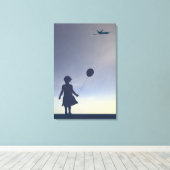 American Twilight Stretched Canvas Print Leinwanddruck (Insitu (Holzboden))