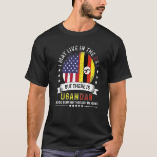 American Ugandan Zuhause in den USA Patriot Americ T-Shirt
