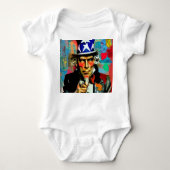 American Uncle Sam Baby Strampler (Vorderseite)