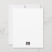 American Uncle Sam Mitteilungskarte (Rückseite)