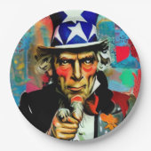 American Uncle Sam Pappteller (Vorderseite)
