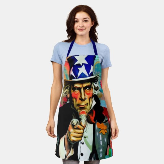 American Uncle Sam Schürze (Getragen)