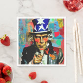 American Uncle Sam Serviette (Beispiel)
