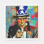 American Uncle Sam Serviette (Vorderseite)