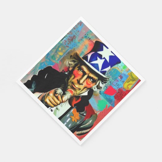 American Uncle Sam Serviette (Ecke)