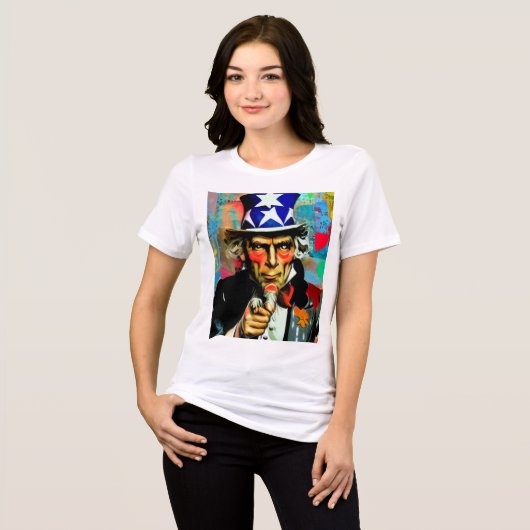 American Uncle Sam Tri-Blend Shirt (Vorderseite voll)