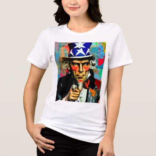 American Uncle Sam Tri-Blend Shirt (Vorderseite)