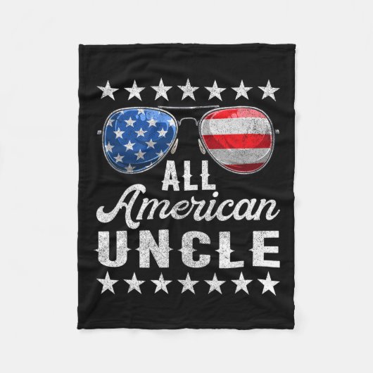 American Uncle Shirt Fleecedecke (Vorderseite)