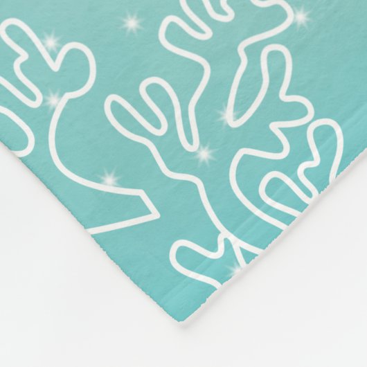 American Unicorn Mermaid Fleece Blanket (Ecke)