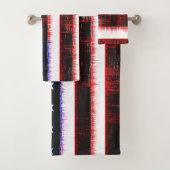 American United Staaten - USA Fahne, Nocken Badhandtuch Set (Insitu)