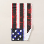 American United Staaten - USA Fahne, Nocken Badhandtuch Set (Handtuch)