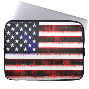American United Staaten - USA Fahne, Nocken Laptopschutzhülle
