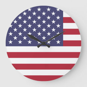 American United Staaten USA Flag Große Wanduhr
