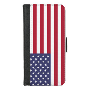 American United Staaten USA Flag iPhone 8/7 Geldbeutel-Hülle