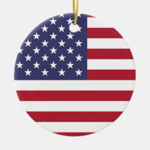 American United Staaten USA Flag Ornament