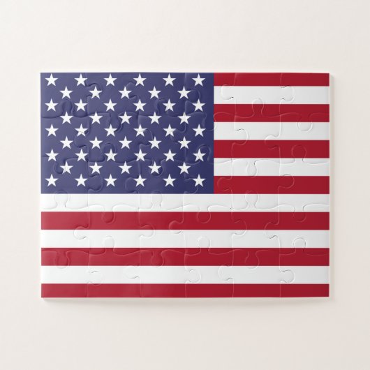 American United Staaten USA Flag Puzzle (Horizontal)