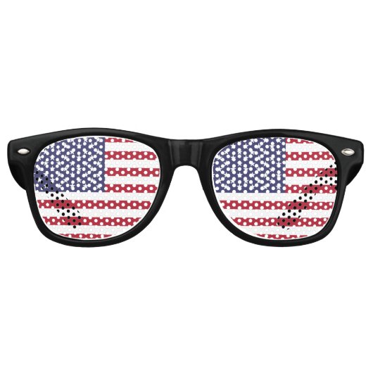 American United Staaten USA Flag Sonnenbrille (Vorderseite)