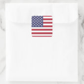 American United Staaten USA Flag Square Sticker (Tasche)