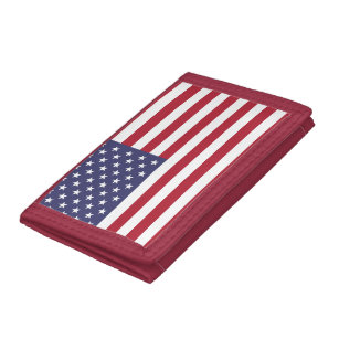 American United Staaten USA Flag Tri-fold Geldbeutel