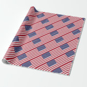 American United Staaten USA Flag Wrapping Paper Geschenkpapier (Ungerollt)