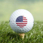 American United States USA Flag Golfball (Insitu T-Shirt)