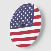 American United States USA Flag Große Wanduhr (Winkel)