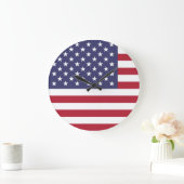 American United States USA Flag Große Wanduhr (Zuhause)