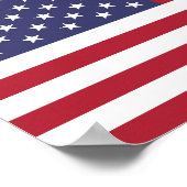 American United States USA Flag Poster (Ecke)