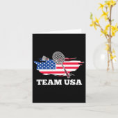 American US Team Shuttle Racket Badminton Player Karte (Gelbe Blume)