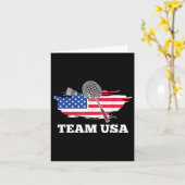 American US Team Shuttle Racket Badminton Player Karte (Gelbe Blume)
