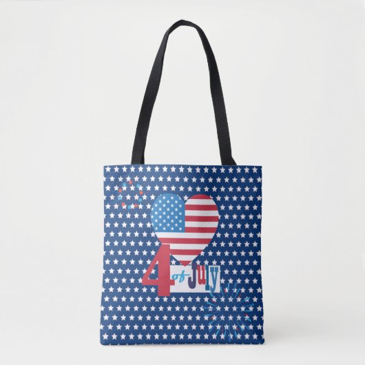 American USA Flag 4. Juli Design Personalize Tasche (Vorderseite)