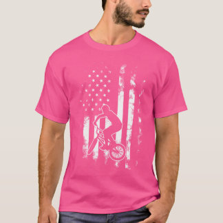 American USA Flag Bmx T-Shirt