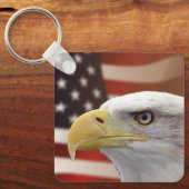 American USA Flag & Eagle Schlüsselanhänger (Vorderseite)