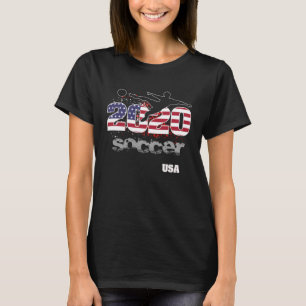 American USA Flag Football Supporter Sports T-Shirt