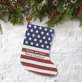 American USA Flag Patriotic Frohe Weihnachten Kleiner Weihnachtsstrumpf
