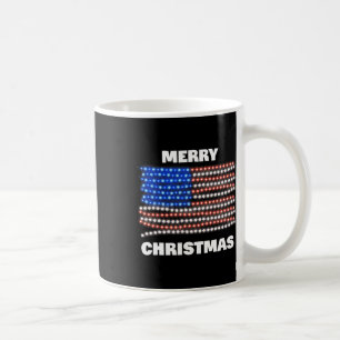 American Usa Flag Patriotic Frohe Weihnachten Xmas Kaffeetasse
