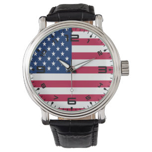 American USA Flag Pride Design-76353 Armbanduhr