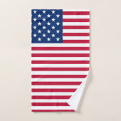American USA Flag Pride Design-76353 Badhandtuch Set (Handtuch)