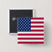 American USA Flag Pride Design-76353 Button (Vorne & Hinten)
