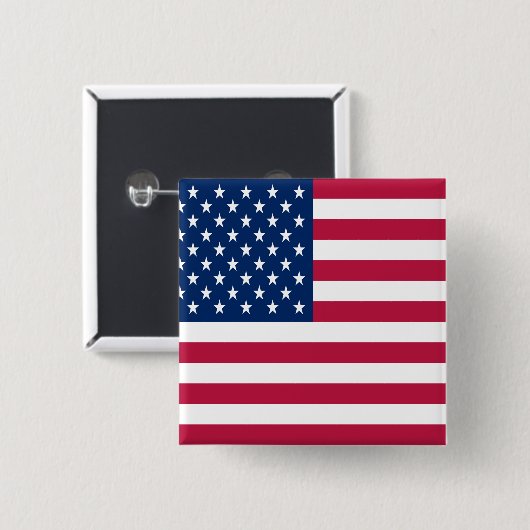 American USA Flag Pride Design-76353 Button (Vorne & Hinten)