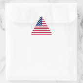 American USA Flag Pride Design-76353 Dreieckiger Aufkleber (Tasche)