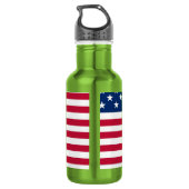 American USA Flag Pride Design-76353 Edelstahlflasche (Rückseite)