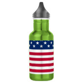 American USA Flag Pride Design-76353 Edelstahlflasche (Links)