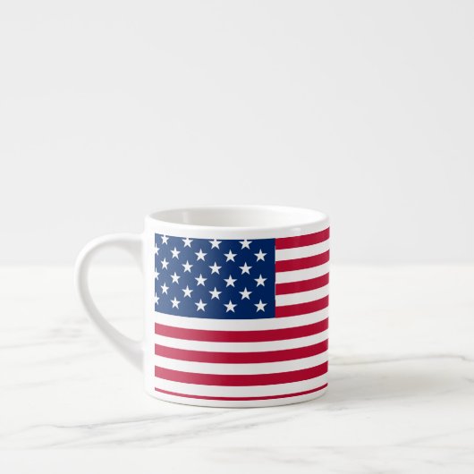 American USA Flag Pride Design-76353 Espressotasse (Links)