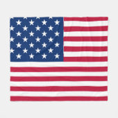 American USA Flag Pride Design-76353 Fleecedecke (Vorderseite (Horizontal))