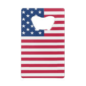 American USA Flag Pride Design-76353 Geldbeutel Flaschenöffner (Rückseite)