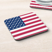 American USA Flag Pride Design-76353 Getränkeuntersetzer (Linke Seite)